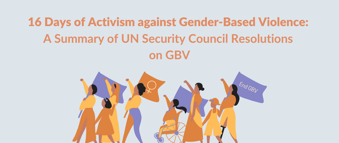 16 Days of Activism Against GBV